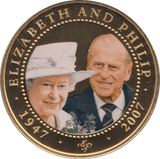 2008 ONE DOLLAR COOK ISLANDS ELIZABETH AND PHILIP 36 - ONE DOLLAR - Cambridgeshire Coins