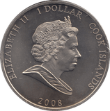 2008 ONE DOLLAR COOK ISLANDS F276 - WORLD COINS - Cambridgeshire Coins