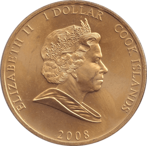 2008 ONE DOLLAR COOK ISLANDS - KING HENRY II - WORLD COINS - Cambridgeshire Coins