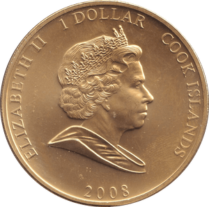 2008 ONE DOLLAR COOK ISLANDS - KING HENRY VIII - WORLD COINS - Cambridgeshire Coins