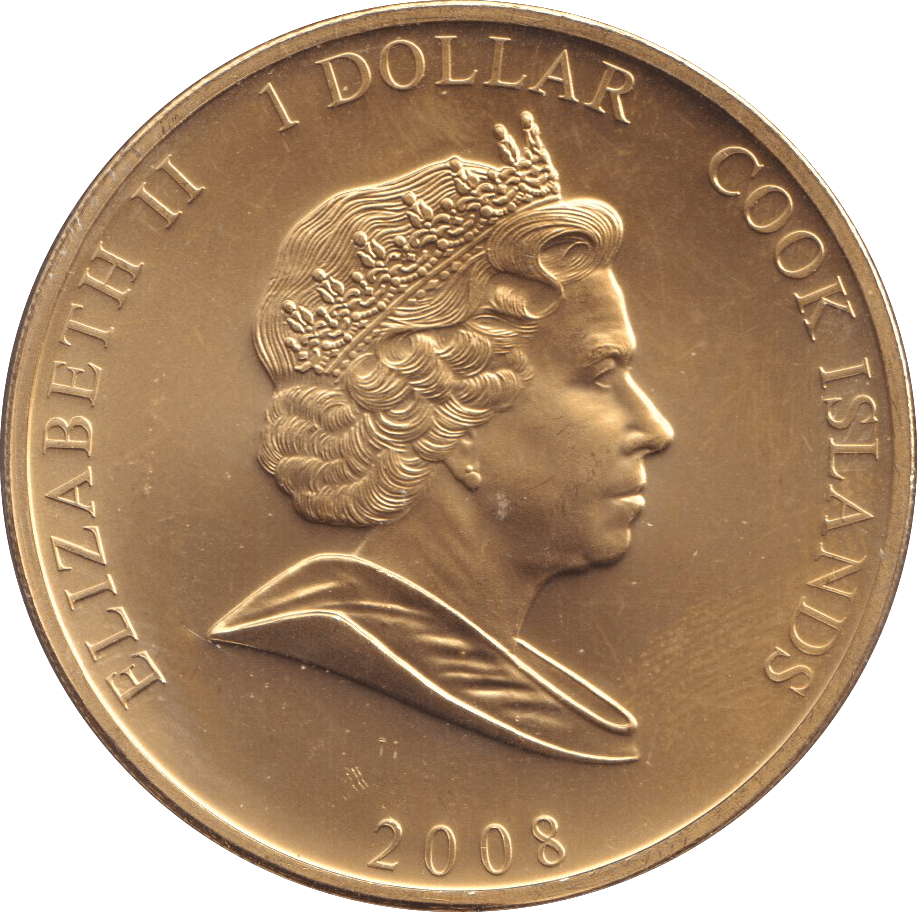 2008 ONE DOLLAR COOK ISLANDS - KING HENRY VIII - WORLD COINS - Cambridgeshire Coins