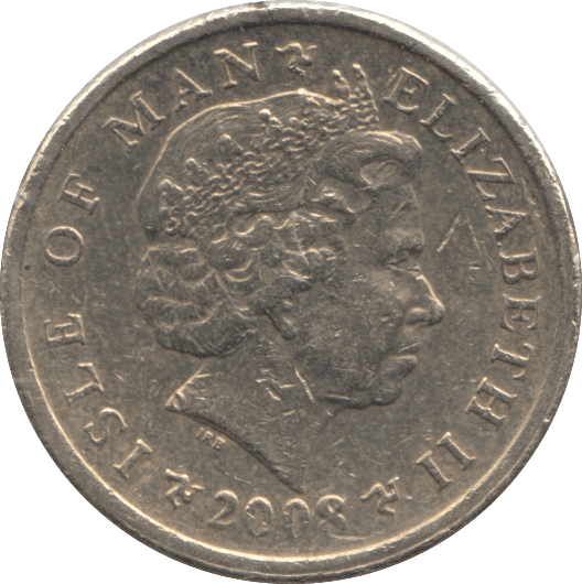 2008 ONE POUND ISLE OF MAN - SILVER WORLD COINS - Cambridgeshire Coins