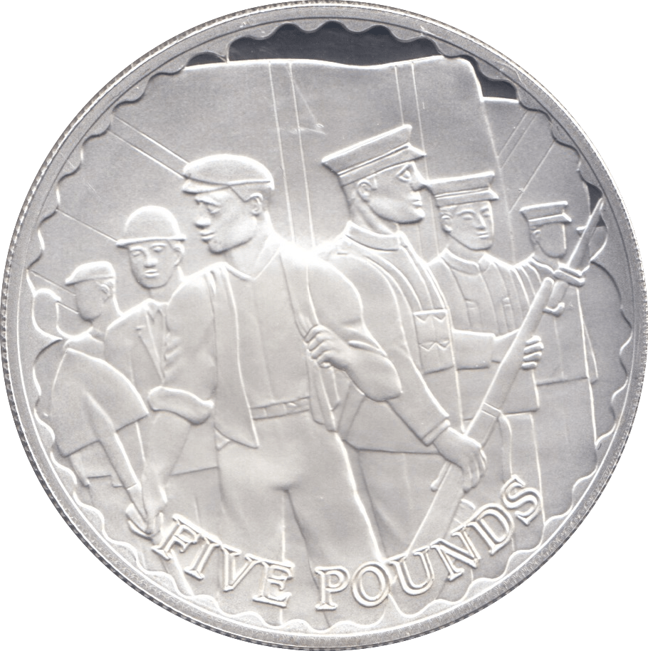 2008 SILVER ALDERNEY WORLD WAR ONE FIVE POUNDS ( PROOF ) - SILVER WORLD COINS - Cambridgeshire Coins
