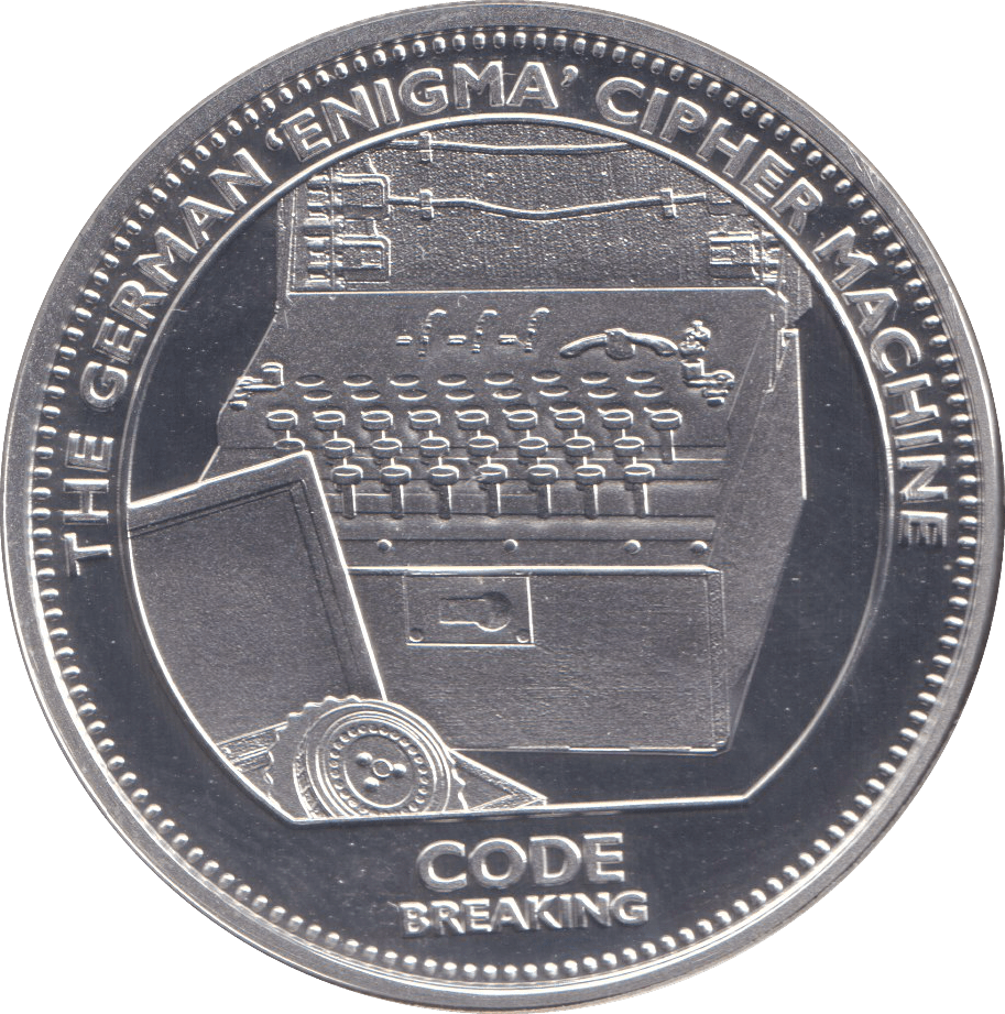 2008 SILVER CROWN - CODE BREAKING - SILVER WORLD COINS - Cambridgeshire Coins