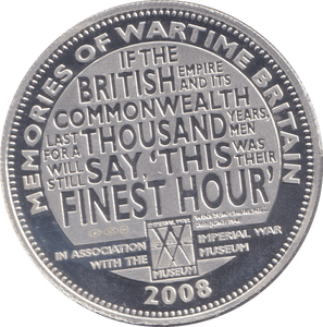 2008 SILVER CROWN - CODE BREAKING - SILVER WORLD COINS - Cambridgeshire Coins
