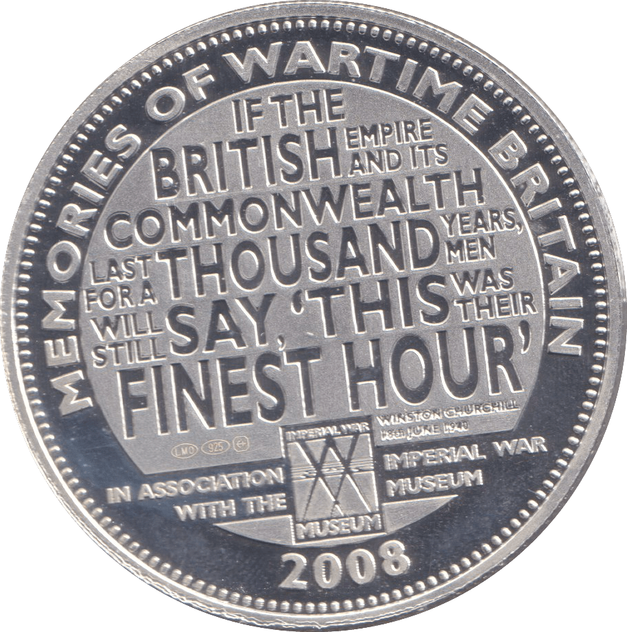 2008 SILVER CROWN - CODE BREAKING - SILVER WORLD COINS - Cambridgeshire Coins