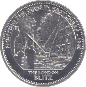 2008 SILVER CROWN - THE LONDON BLITZ - SILVER WORLD COINS - Cambridgeshire Coins