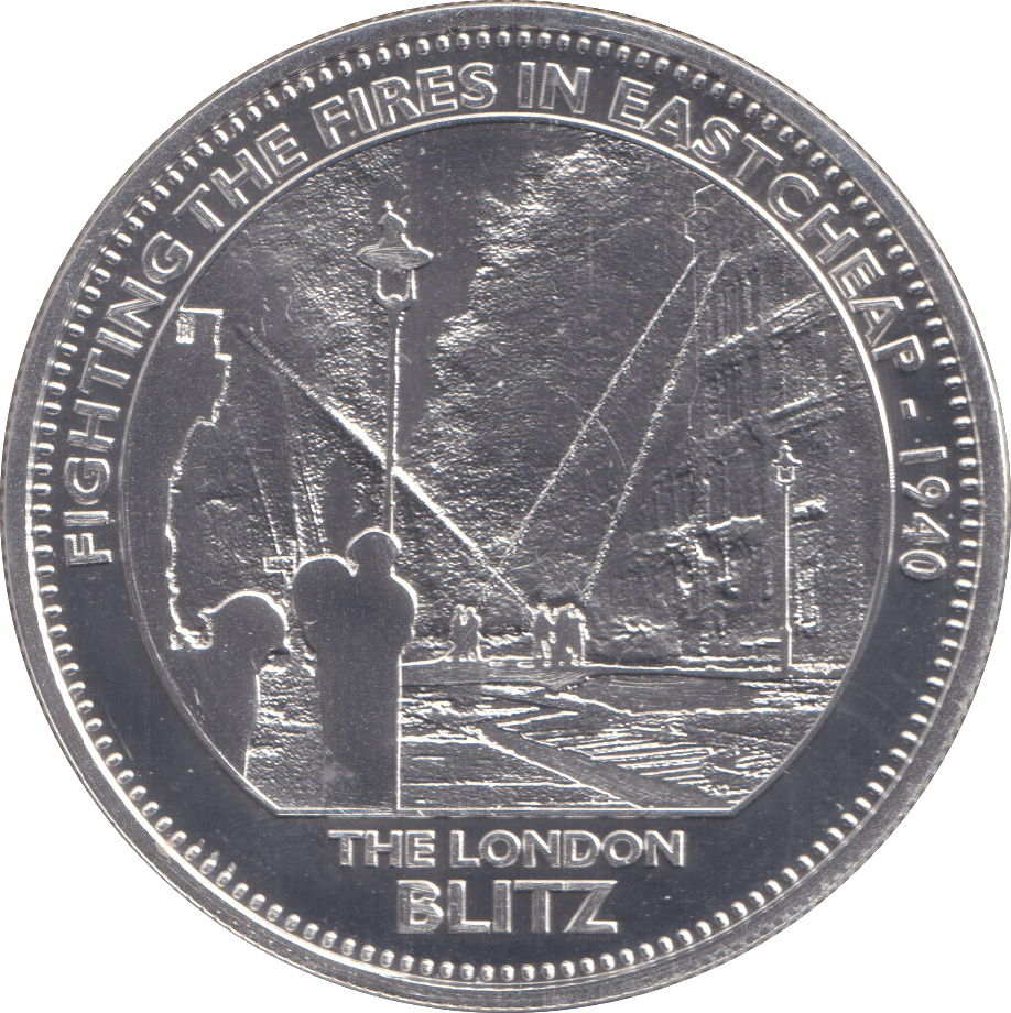 2008 SILVER CROWN - THE LONDON BLITZ - SILVER WORLD COINS - Cambridgeshire Coins