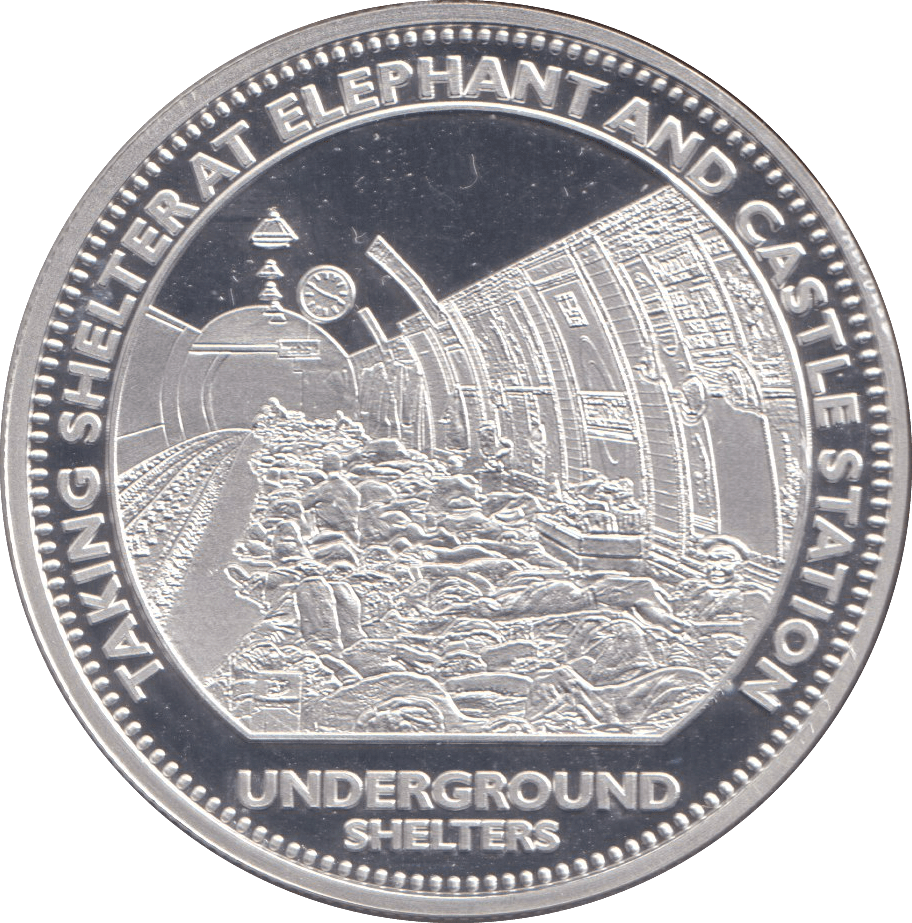 2008 SILVER CROWN - UNDERGROUND SHELTERS - SILVER WORLD COINS - Cambridgeshire Coins