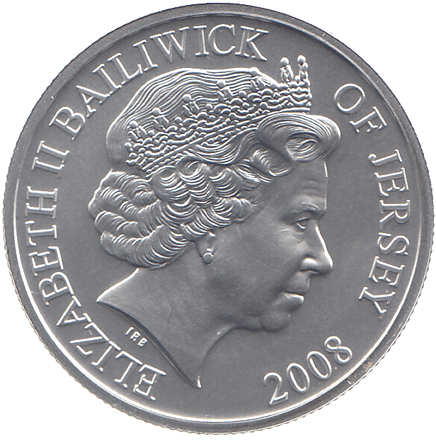 2008 SILVER FIVE POUNDS GUERNSEY - SILVER WORLD COINS - Cambridgeshire Coins