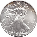 2008 SILVER LIBERTY DOLLAR USA - SILVER WORLD COINS - Cambridgeshire Coins