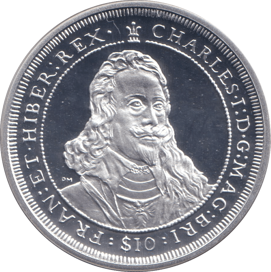 2008 SILVER PROOF 10 DOLLAR KING CHARLES I - SILVER WORLD COINS - Cambridgeshire Coins