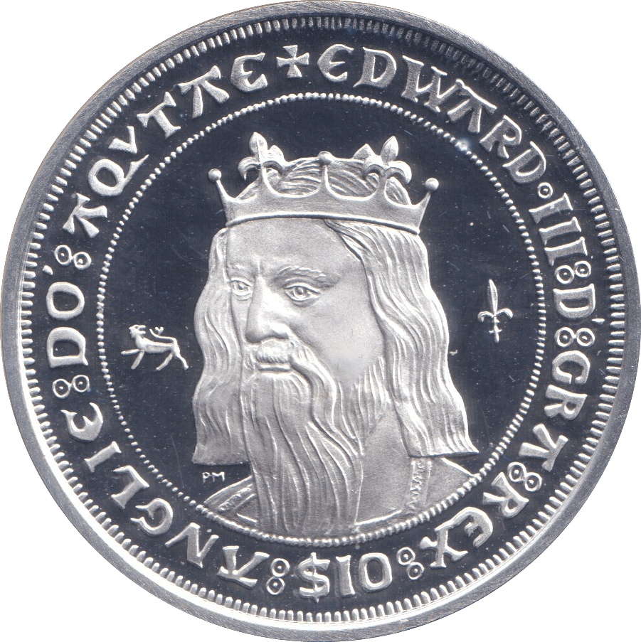 2008 SILVER PROOF 10 DOLLAR KING EDWARD III - SILVER WORLD COINS - Cambridgeshire Coins