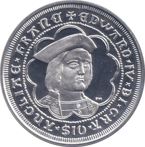 2008 SILVER PROOF 10 DOLLAR KING EDWARD IV - SILVER WORLD COINS - Cambridgeshire Coins