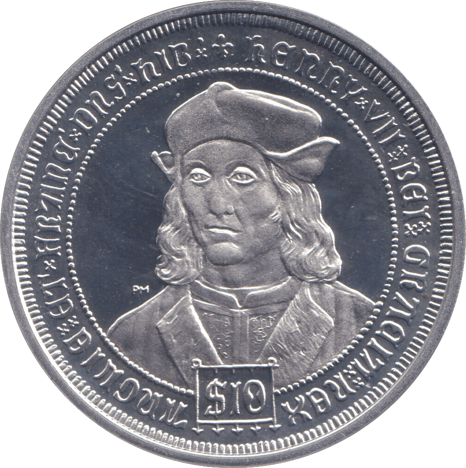 2008 SILVER PROOF 10 DOLLAR KING HENRY VII - SILVER WORLD COINS - Cambridgeshire Coins