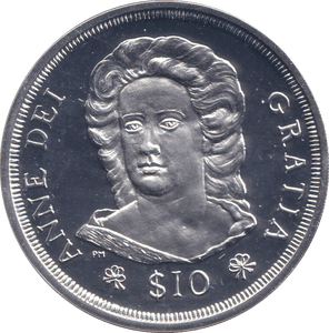 2008 SILVER PROOF 10 DOLLAR QUEEN ANNE - SILVER WORLD COINS - Cambridgeshire Coins