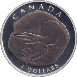 2008 SILVER PROOF 4 DOLLARS CANADA - SILVER WORLD COINS - Cambridgeshire Coins