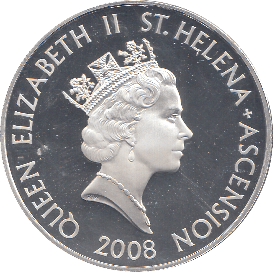 2008 SILVER PROOF £5 DAVID LORD - SILVER WORLD COINS - Cambridgeshire Coins