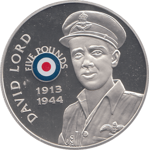 2008 SILVER PROOF £5 DAVID LORD - SILVER WORLD COINS - Cambridgeshire Coins