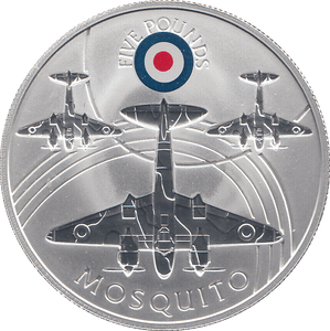 2008 SILVER PROOF £5 MOSQUITO - SILVER WORLD COINS - Cambridgeshire Coins