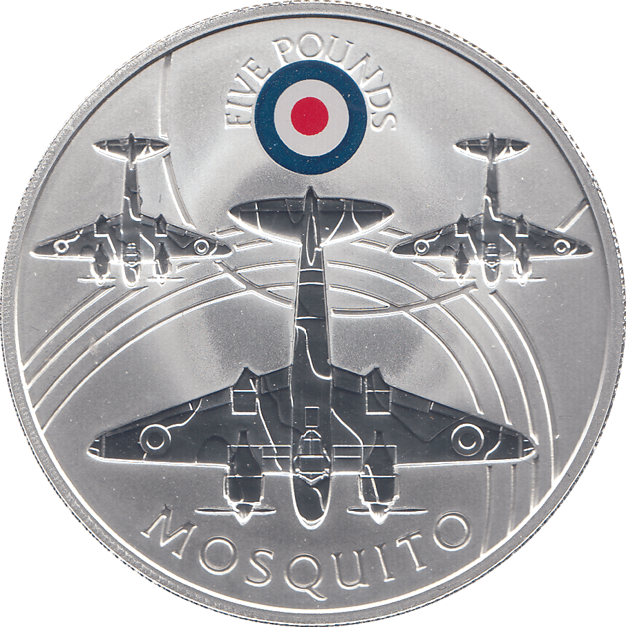 2008 SILVER PROOF £5 MOSQUITO - SILVER WORLD COINS - Cambridgeshire Coins