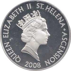 2008 SILVER PROOF £5 RAY HANNA - SILVER WORLD COINS - Cambridgeshire Coins