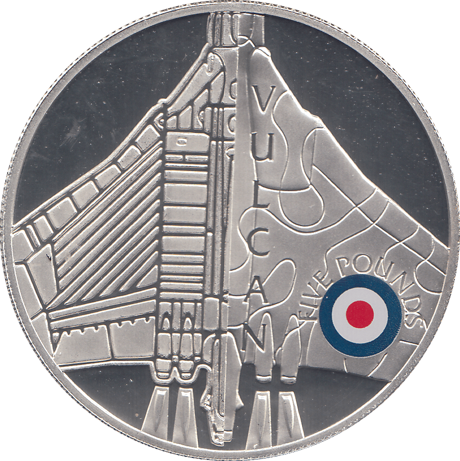 2008 SILVER PROOF £5 VULCAN - SILVER WORLD COINS - Cambridgeshire Coins