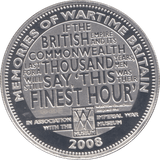 2008 SILVER PROOF BRITISH WAR MUSEUM CHURCHILL MEDALLION - SILVER WORLD COINS - Cambridgeshire Coins