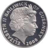 2008 SILVER PROOF FALKLANDS WAR FIVE POUNDS GUERNSEY - SILVER WORLD COINS - Cambridgeshire Coins