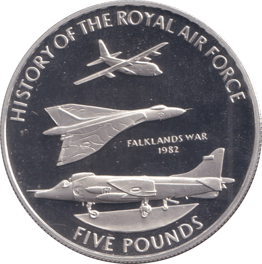 2008 SILVER PROOF FALKLANDS WAR FIVE POUNDS GUERNSEY - SILVER WORLD COINS - Cambridgeshire Coins