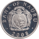 2008 SILVER PROOF FIVE DOLLARS NAURU - SILVER WORLD COINS - Cambridgeshire Coins
