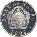 2008 SILVER PROOF FIVE DOLLARS NAURU - SILVER WORLD COINS - Cambridgeshire Coins