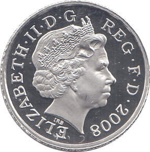 2008 SILVER PROOF FIVE PENCE - Silver Proof - Cambridgeshire Coins