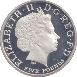 2008 SILVER PROOF FIVE POUND ANNIVERSARY QUEEN ELIZABETH IST - £5 Silver Proof - Cambridgeshire Coins