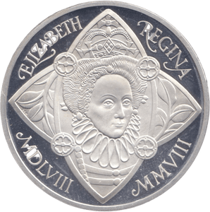 2008 SILVER PROOF FIVE POUND ANNIVERSARY QUEEN ELIZABETH IST - £5 Silver Proof - Cambridgeshire Coins