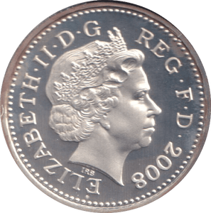 2008 SILVER PROOF GOLD PLATED £1 - £1 Silver Proof - Cambridgeshire Coins