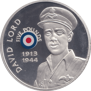 2008 SILVER PROOF HISTORY OF THE RAF FIVE POUNDS ST HELENA DAVID LORD - SILVER WORLD COINS - Cambridgeshire Coins