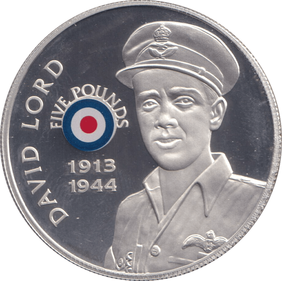 2008 SILVER PROOF HISTORY OF THE RAF FIVE POUNDS ST HELENA DAVID LORD - SILVER WORLD COINS - Cambridgeshire Coins