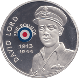 2008 SILVER PROOF HISTORY OF THE RAF FIVE POUNDS ST HELENA DAVID LORD - SILVER WORLD COINS - Cambridgeshire Coins