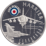 2008 SILVER PROOF HISTORY OF THE RAF FIVE POUNDS ST HELENA HARRIER - SILVER WORLD COINS - Cambridgeshire Coins