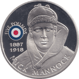 2008 SILVER PROOF HISTORY OF THE RAF FIVE POUNDS ST HELENA MICK MANNOCK - SILVER WORLD COINS - Cambridgeshire Coins