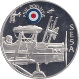 2008 SILVER PROOF HISTORY OF THE RAF FIVE POUNDS ST HELENA SE5A - SILVER WORLD COINS - Cambridgeshire Coins