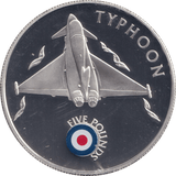 2008 SILVER PROOF HISTORY OF THE RAF FIVE POUNDS ST HELENA TYPHOON - SILVER WORLD COINS - Cambridgeshire Coins