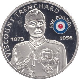2008 SILVER PROOF HISTORY OF THE RAF FIVE POUNDS ST HELENA VISCOUNT TRENCHARD - SILVER WORLD COINS - Cambridgeshire Coins