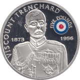 2008 SILVER PROOF HISTORY OF THE RAF FIVE POUNDS ST HELENA VISCOUNT TRENCHARD - SILVER WORLD COINS - Cambridgeshire Coins