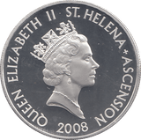 2008 SILVER PROOF HISTORY OF THE RAF FIVE POUNDS ST HELENA - SILVER WORLD COINS - Cambridgeshire Coins