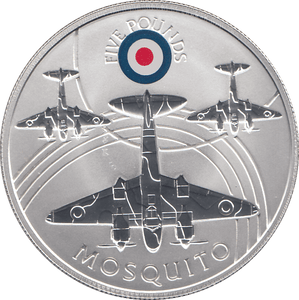 2008 SILVER PROOF HISTORY OF THE RAF FIVE POUNDS ST HELENA - SILVER WORLD COINS - Cambridgeshire Coins
