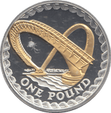 2008 SILVER PROOF ONE POUND COIN - WORLD COINS - Cambridgeshire Coins