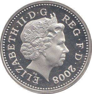 2008 SILVER PROOF ONE POUND COIN - WORLD COINS - Cambridgeshire Coins