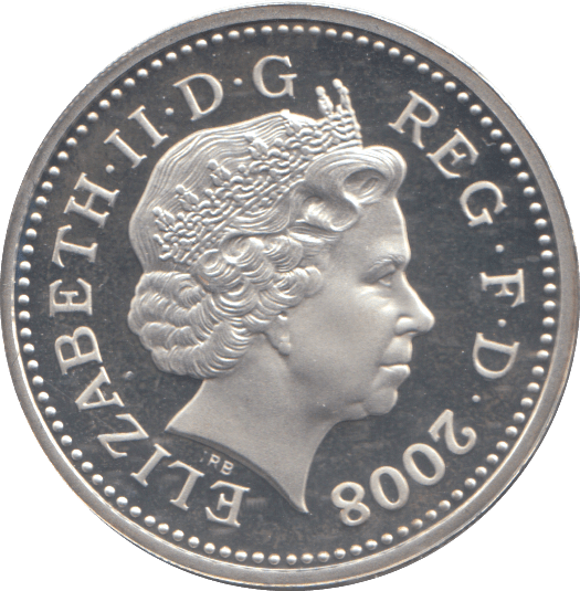 2008 SILVER PROOF ONE POUND COIN - WORLD COINS - Cambridgeshire Coins